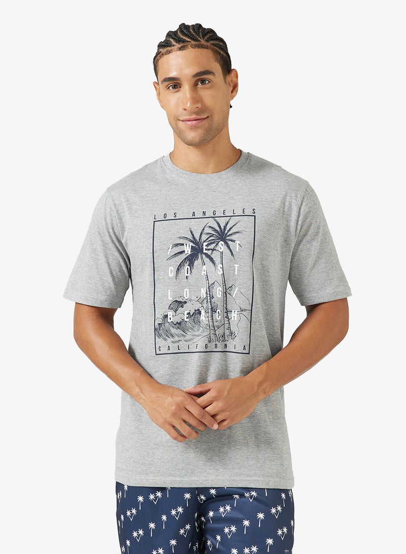 سفنتي فايف طقم بيجامة تي شيرت وشورت - Image 3