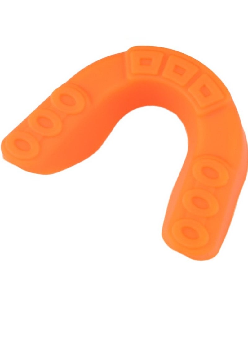 Generic - Silicone Mouth Guard Teeth Protection with Box for Various Sports, Orange - Image 1