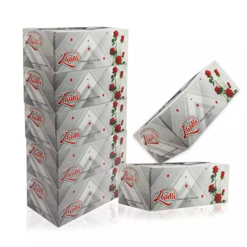 Zaina Soft Facial Tissue 200X2ply- 5pcs