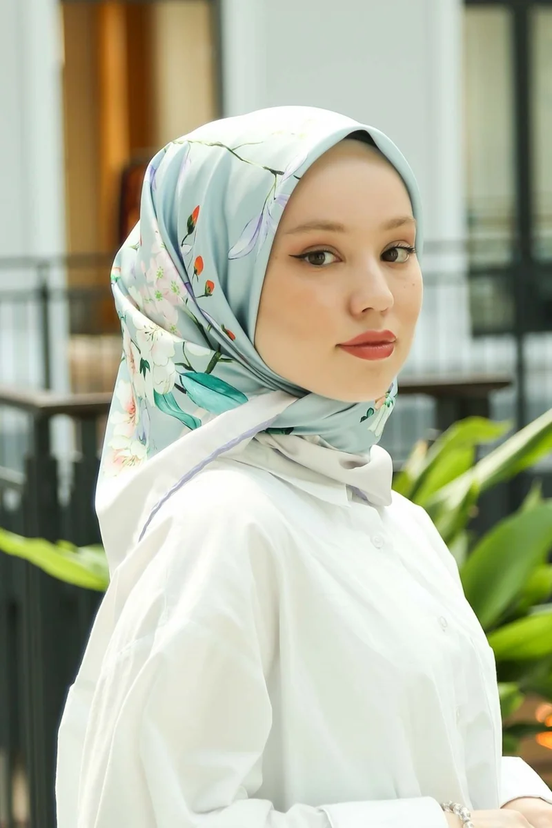 ARMINE 2022 Season 90X90 Sport Twill Scarf Suitable Scarf Models Hijab Tulip 2043-01