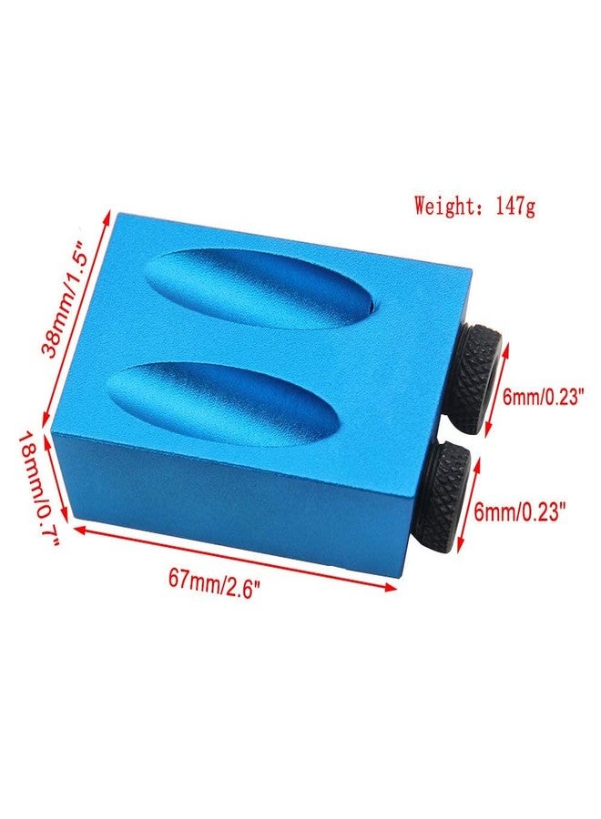 Yetaha 14Pcs Pocket Hole Jig, 15 Degree Dowel Drill Joinery Kit Hole Screw Jig with 6/8/10mm Drive Adapter for Woodworking Angle Drilling Holes, Carpenters Woodwork Guides Joint Angle Carpentry Locator - Image 4