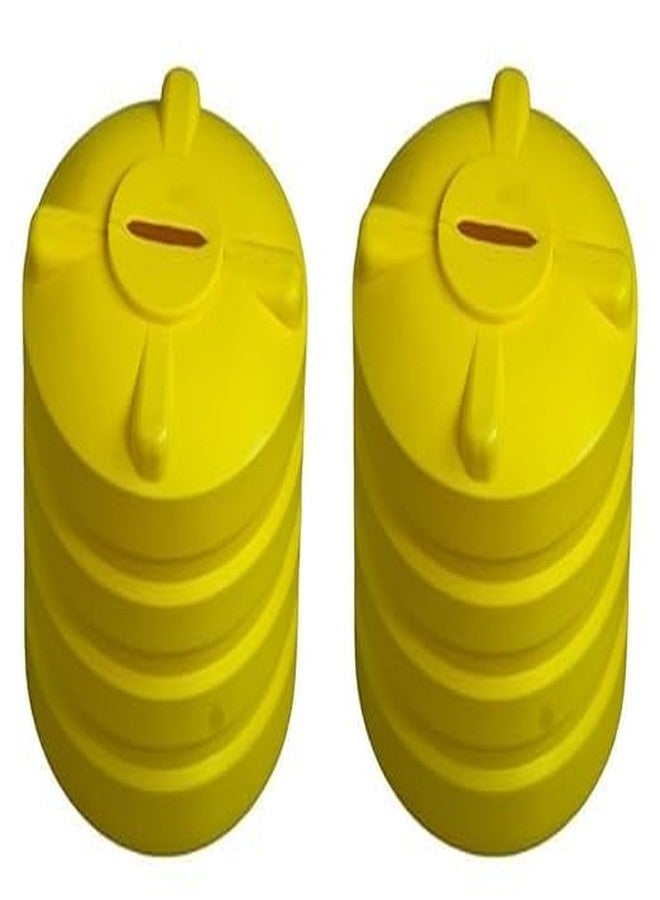 DAILY VRK One Time Use - Tank Shaped Coin Box/Money Saving Bank/Money Piggy Bank Storage Container/Plastic Coin Bank/Gullak for Money Bank (Multicolor) (2) - Image 1