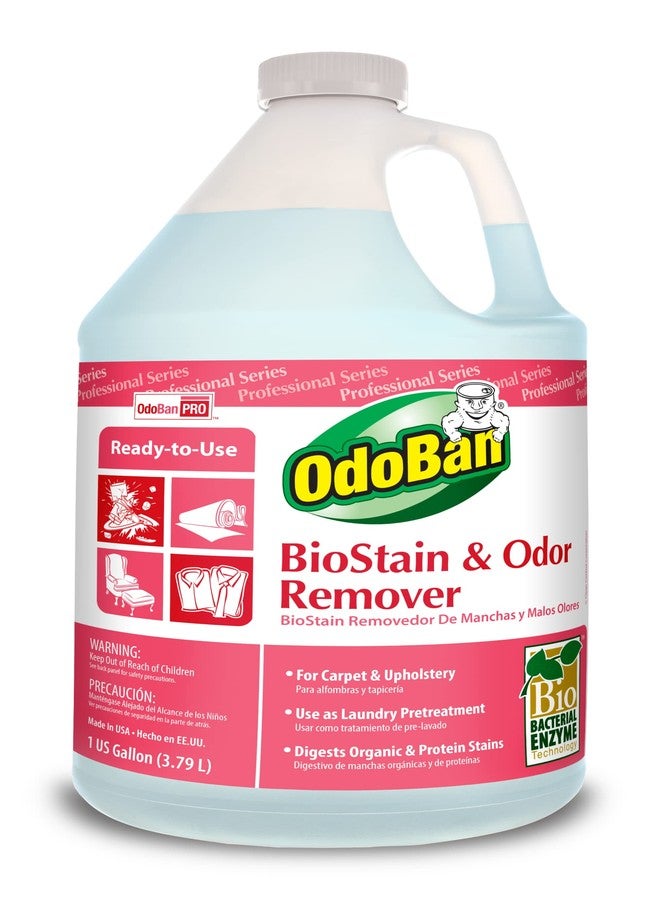 OdoBan Professional Cleaning and Odor Control Solutions, Ready-to-Use Biostain and Odor Remover, Made in the USA, 1 Gallon - Image 1