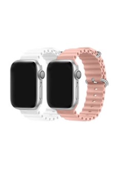 2Pack for Apple Watch Ocean Band 49mm 45mm 44mm 42mm Soft Silicone Loop Strap