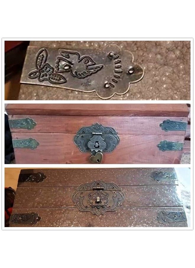 Dophee 4Pcs Vintage Metal Decorative Corner Bracket Corner Protector Guards Edge Cover For Chest Case Box  - Image 4