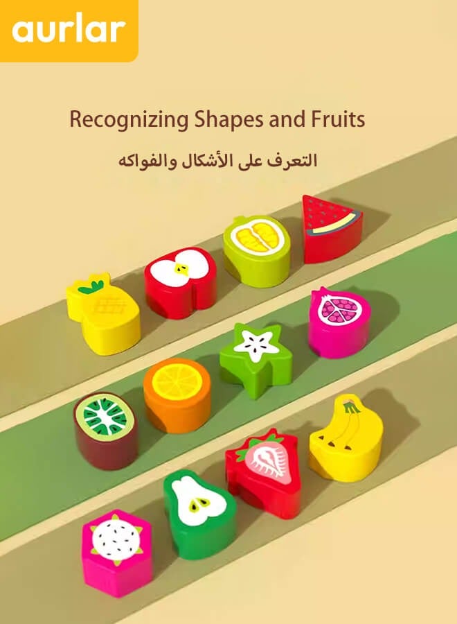 الأورلار عربة الآيس كريم الخشبية – لعبة مونتيسوري للتخيل واللعب، التصنيف والتكديس، هدية مثالية للأطفال من عمر 18 شهرًا فما فوق - Image 4