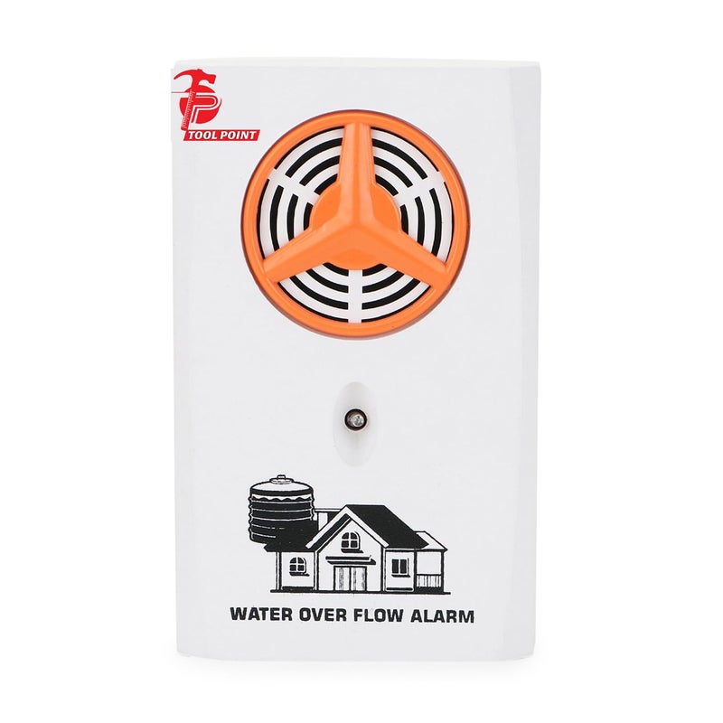 Tool Point Tool Point ABS CTF Water Tank Overflow Alarm Siren with Voice Sound Wired Sensor Security System Water Alarm Bell with Free Water Sensor 1  - Image 1