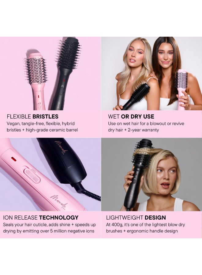 Mermade Hair Blow Dry Brush - Pink - Image 4