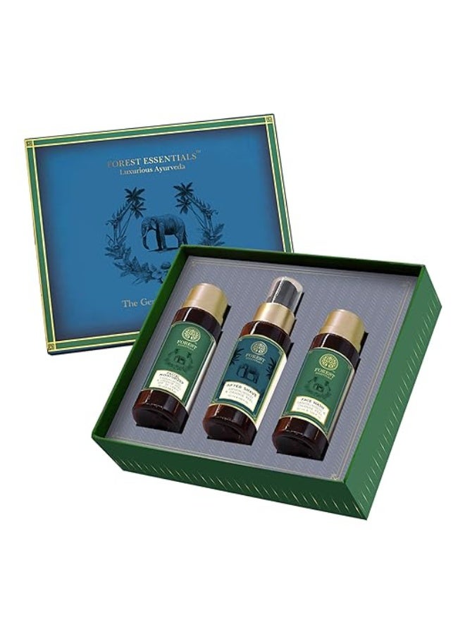 Forest Essentials Essentials for Him Gift Set | Premium Skincare & Grooming Gift Box for Men | Face & Body Care Collection - Image 1
