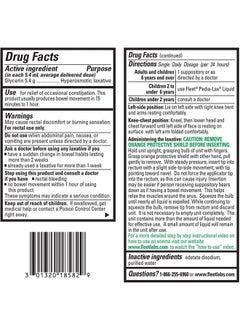 Fleet Liquid Glycerin Suppositories for Adult Constipation, 4 Suppositories, 7.5 ml (Pack of 3)  - Image 3