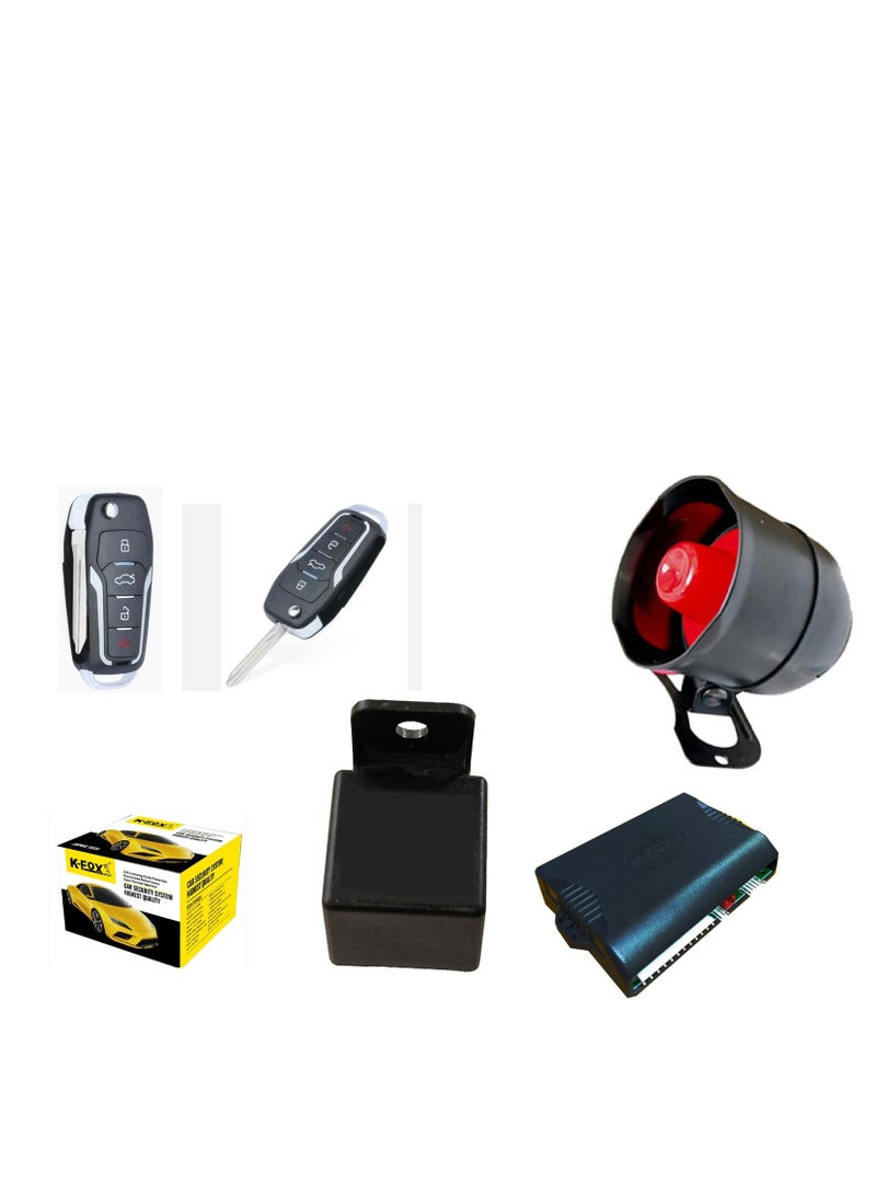 جهاز إنذار للسياره مع جهاز تحكم عن بعد وجهاز تنبيه - Image 1