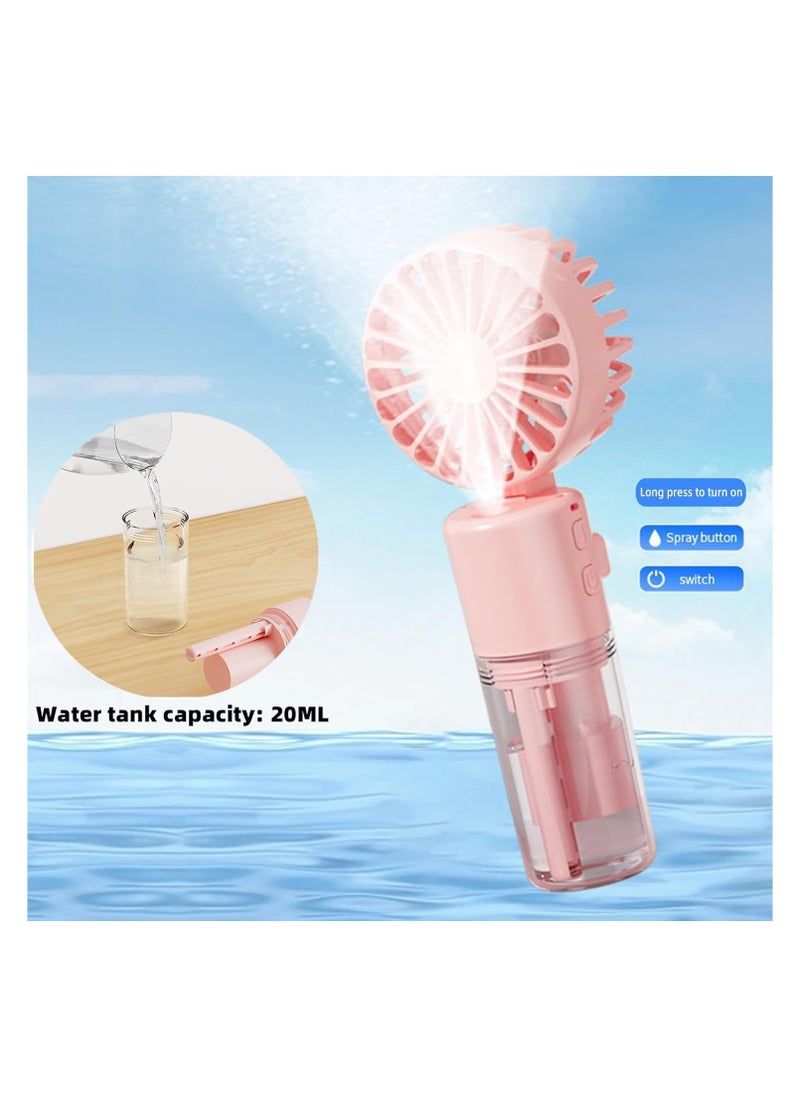 General - Handheld Fan, Rechargeable Mist Handheld Fan, Portable Mini Mist Fan Multi-Purpose, 4 Speed and 20ml Mist and 90° Foldable USB Personal Water Fan, Suitable for Travel Office Outdoor - Image 1