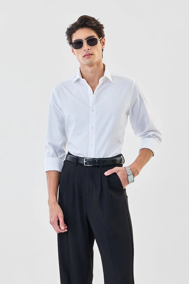 سنيتش قميص فاخر بتصميم ذاتي بقصة ضيقة