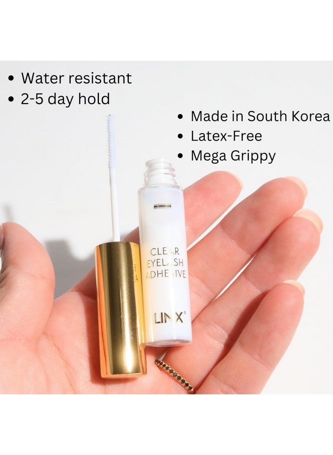 Linx DIY Lash Glue with Micro Mascara Wand 2-5 Day Lash Hold (Clear) - Image 3