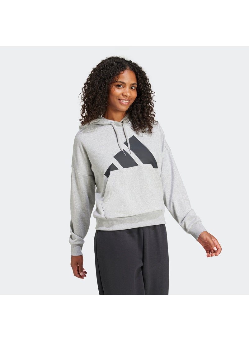 Adidas Essentials Big Logo French Terry Loose Hoodie  - Image 5