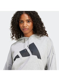 Adidas Essentials Big Logo French Terry Loose Hoodie  - Image 4