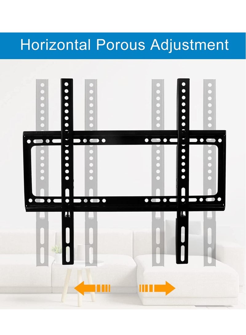 TV Wall Mount 26-60 Inches Ultra Strong Slim Fixed TV Bracket Heavy Duty Ultra Super Strong 50KG TV Wall Mount with Wall Fixing Kit for Flat Curved Screen TV LED, LCD OLED and Plasma 50Kg - Image 3