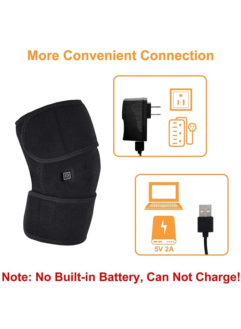 DubaiGallery Heating Knee Pads Knee Brace Support Pads Thermal Heat Therapy Wrap Hot Compress Knee Massager for Cramps Arthritis Pain Relief - Image 4