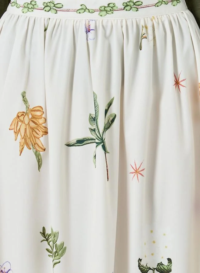 Take Two  Women Floral Print A-Line Maxi Skirt for Women | Best Price UAE