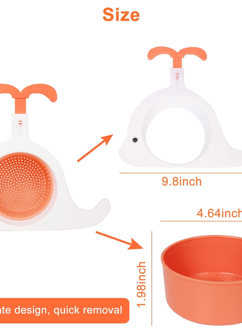 SOLARAE Kitchen Sink Drain Basket,2pcs Corner Sink Strainer Basket Stretchable Hooks Sink Drain Basket Multifunction Food Catcher For Kitchen Sink Waste Filter, Kitchen Sink Gadgets - Image 5