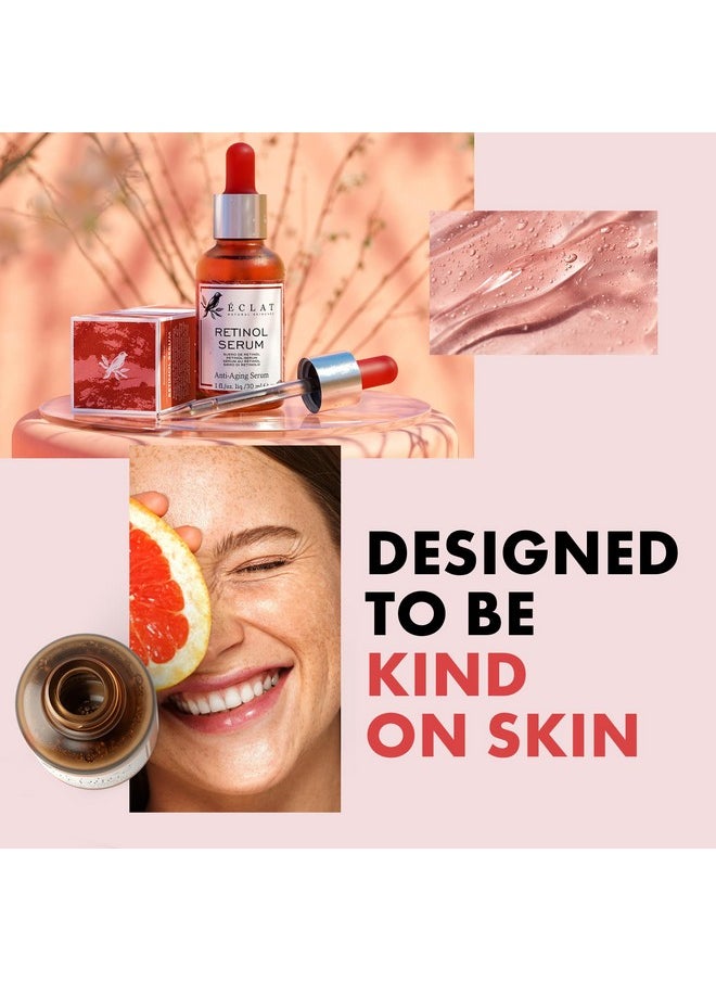 Eclat Skincare Retinol Serum for Face - 2.5% Resurfacing Retinol Serum - Dark Spot Scar Treatment Serum Retinol Face Serum Ordinary Serum Retin A Anti Wrinkle Serum Retnol Facial Retinol Serum  - Image 5