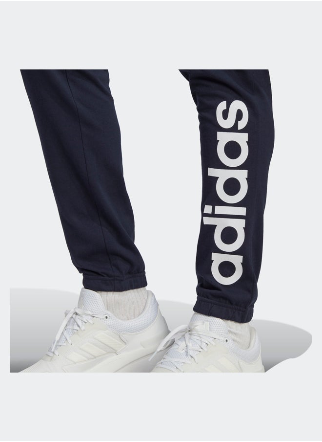 Adidas - Essentials Single Jersey Tapered Elasticized Cuff Logo Joggers - Image 1