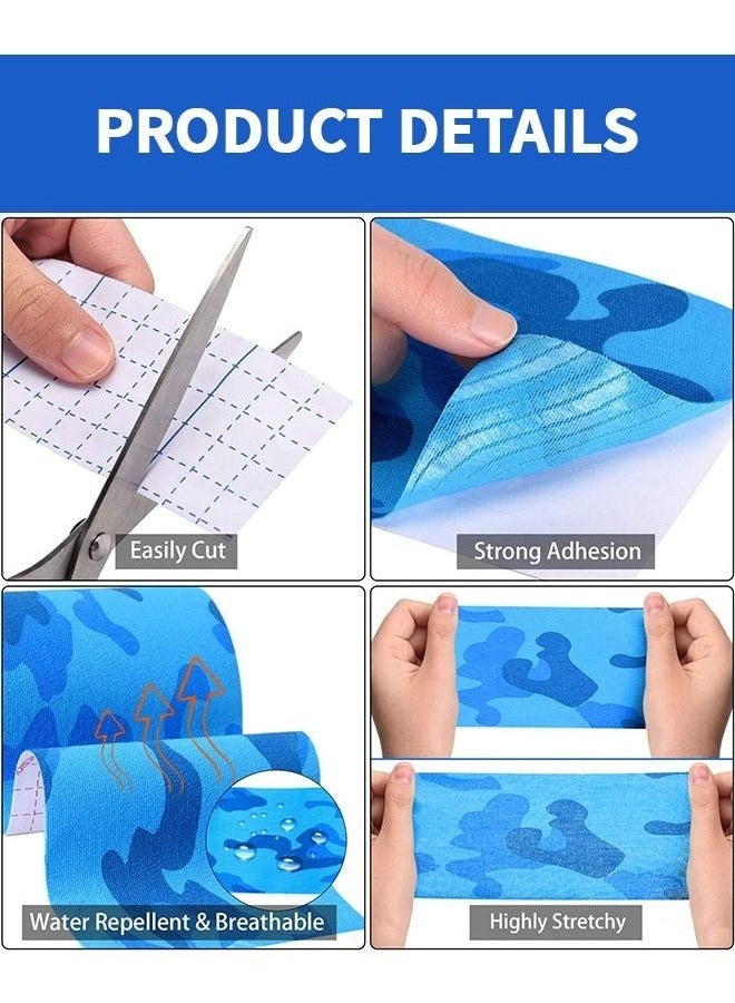 Bukela 2 Pack Kinesiology Tape, Camouflage Sports Tape Athletic Recovery Pain Relieve Strong Adhesion Waterproof Sports Theraeputic Tape for Muscle Pain Relief and Joint Support (5cm*5m) - Image 3