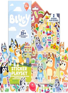 Horizon Group USA Bluey Sticker Playset, 35+ Reusable Bluey Stickers, 2 ...
