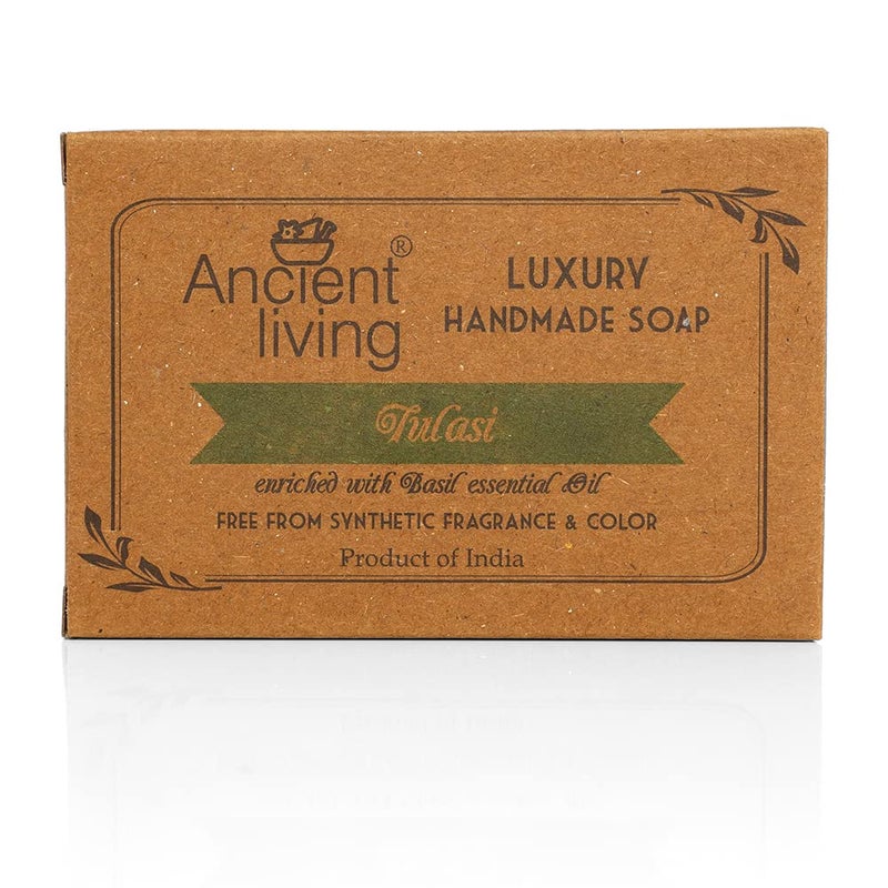 Ancient Living Tulasi Soap Set of 4 100 gms Men Women Deep Cleansing For all skin Types - Image 2