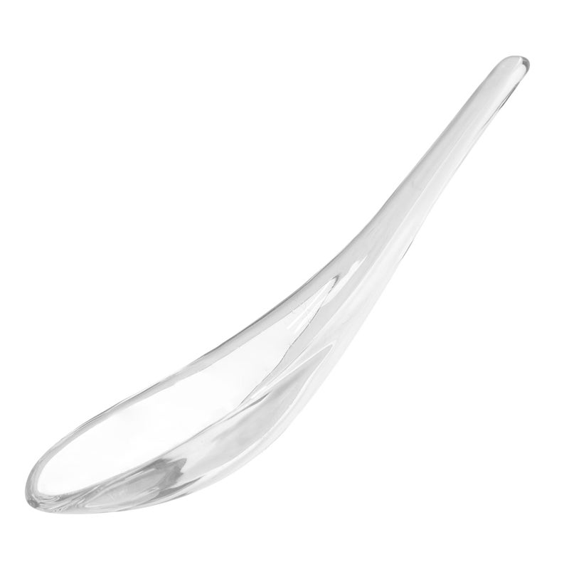 Heat Resistant Transparent Glass Soup Spoon for Kitchen Household Restaurant Use - Image 2
