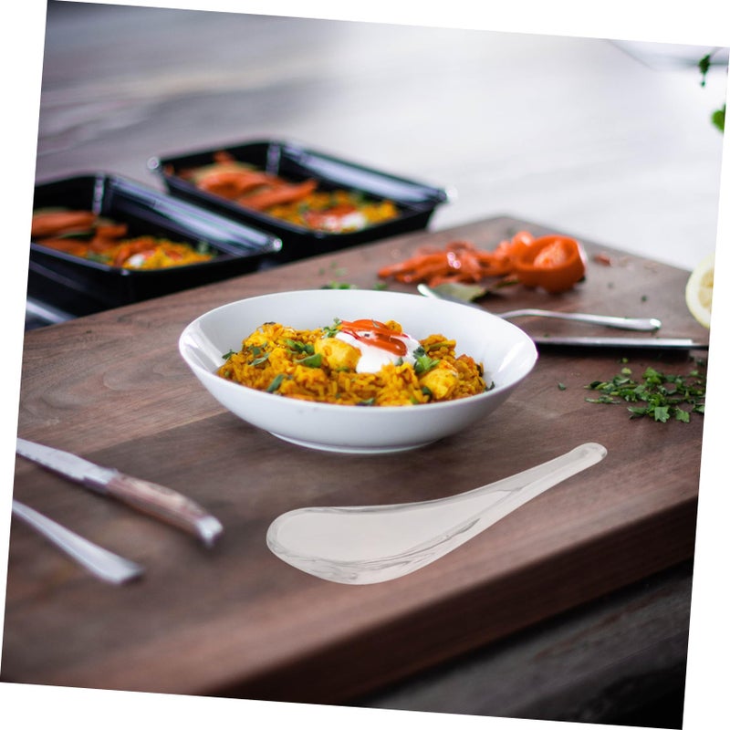 Heat Resistant Transparent Glass Soup Spoon for Kitchen Household Restaurant Use - Image 5