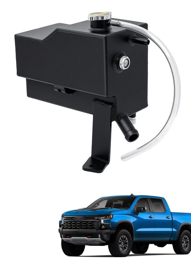 Quixofiber Aluminium Alloy 15203949 Coolant Overflow Recovery Reservoir Tank with Sensor Compatible with Chevrolet Silverado 1500 2500 3500, Suburban, Tahoe & GMC Sierra, Yukon & Cadillac Escalade - Image 1