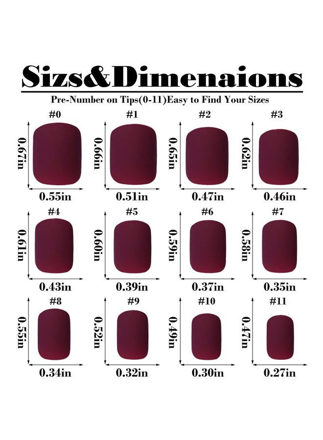 LuckForever 360pc Kids Press on Nails Matte Short Square Fake Acrylic Nails Tips Full Cover French Colored Artificial Fingernails Manicure Decor for Kids Girls Women Nail Design - Image 4