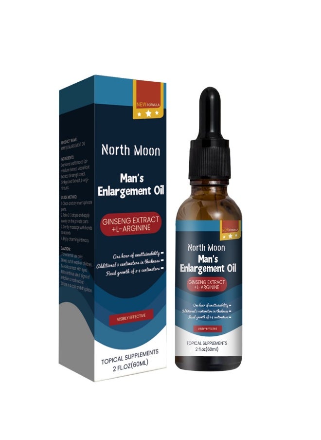 NORTH MOON North Moon Men's Body Massage Oil 60ml  - Image 1