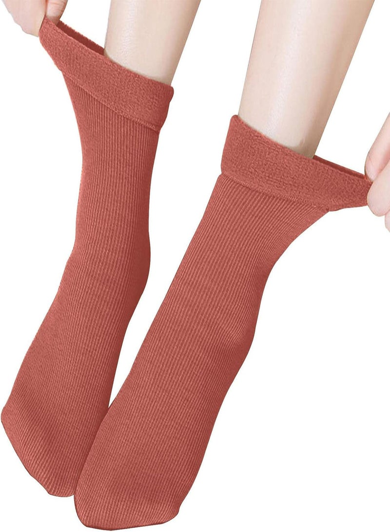 GGOOT Warm Winter Socks,Velvet Thermal Socks For Winter - Womens Warm Socks Thick Warm Thermal Socks For Cold Winter With Bright And Lovely Colors - Image 1