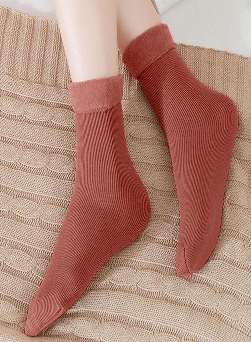 GGOOT Warm Winter Socks,Velvet Thermal Socks For Winter - Womens Warm Socks Thick Warm Thermal Socks For Cold Winter With Bright And Lovely Colors - Image 3