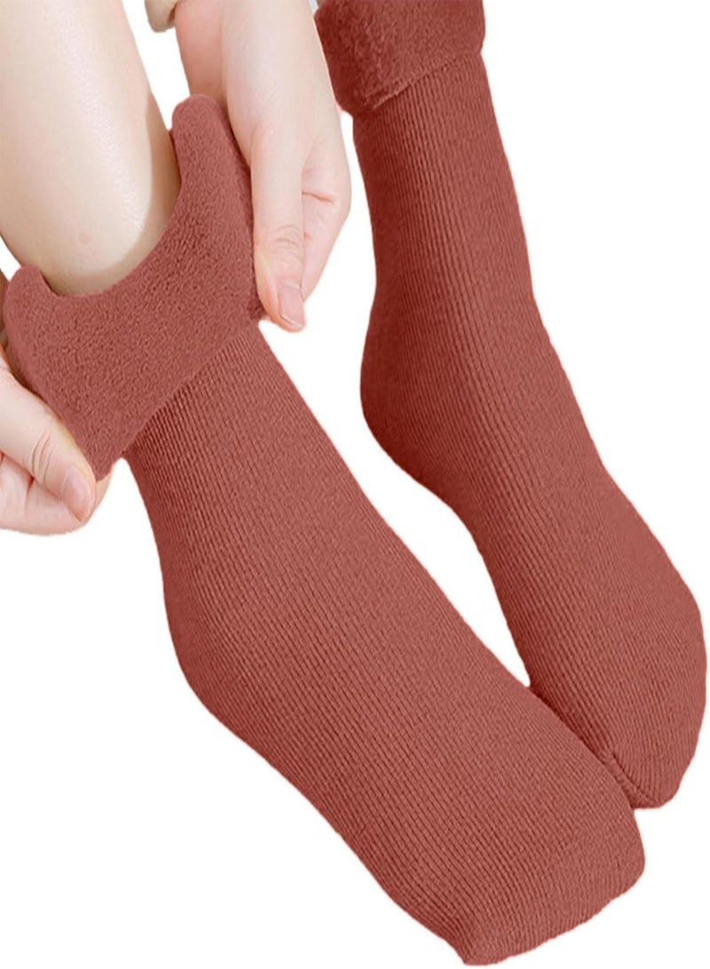 GGOOT Warm Winter Socks,Velvet Thermal Socks For Winter - Womens Warm Socks Thick Warm Thermal Socks For Cold Winter With Bright And Lovely Colors - Image 5