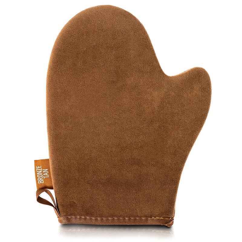 Self Tanning Mitt Applicator With Thumb  Ultra Soft Self Tanner Mitt for Applying Tanning Mousse or Lotion  Machine Washable  Reusable Sunless Tanning Glove for StreakFree Tan