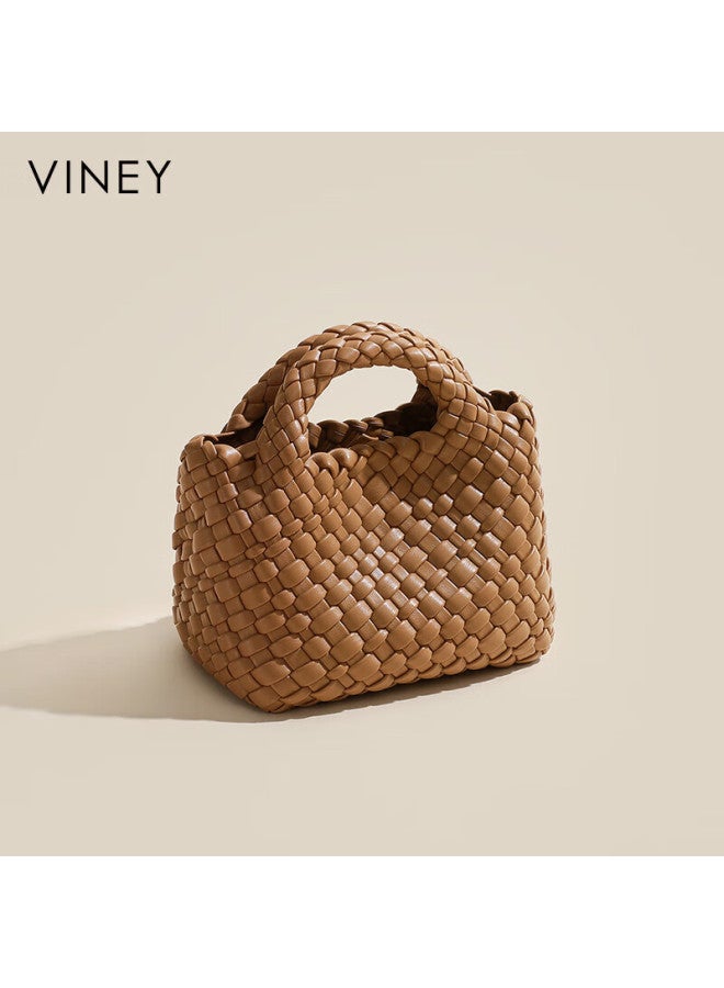 Viney Woven Bag Women's Fashion Crossbody Basket Bag Handbag Birthday Gift High-end Feeling For Girlfriend Wife - Image 1