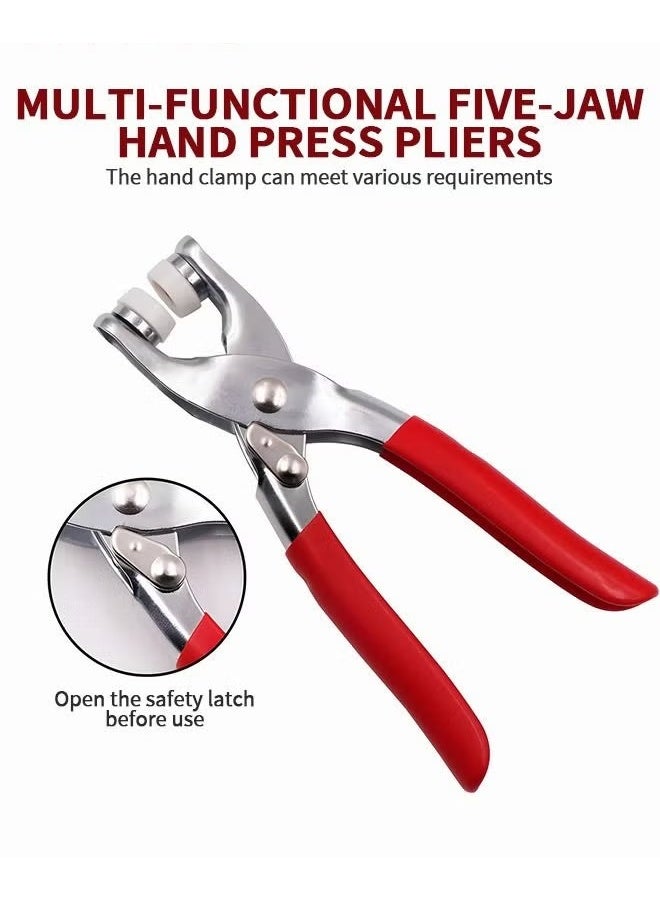 200-Sets Snap Fastener Kit Metal Snaps Buttons Set with Fastener Pliers Press Tool Kit Perfect for DIY Crafts Clothes Hats and Sewing - Image 5