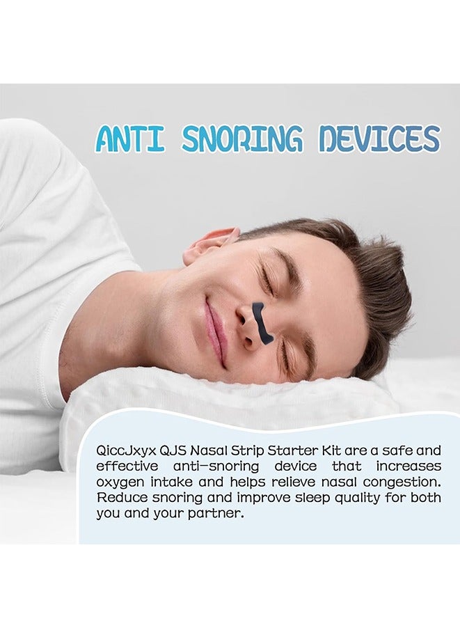 Intake Breathing Nasal, Nasal Strips Starter Kit, Reduce Snoring, Snoring Solution, Skin Safe Nasal Strips, Waterproof Sticker, Magnetic Nose Strips for Breathing, Skin Safe Anti Snoring Devices - Image 3