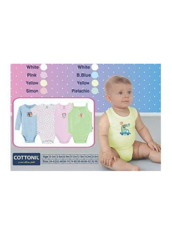 Cottonil - (3) Basic Long Sleeves Snap Closure Bodysuit - Image 2