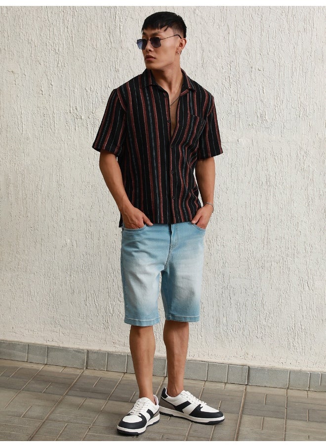 Hubberholme Men Multicolor Shirts - Oversized Fit for a Casual and Relaxed Look  - Image 2