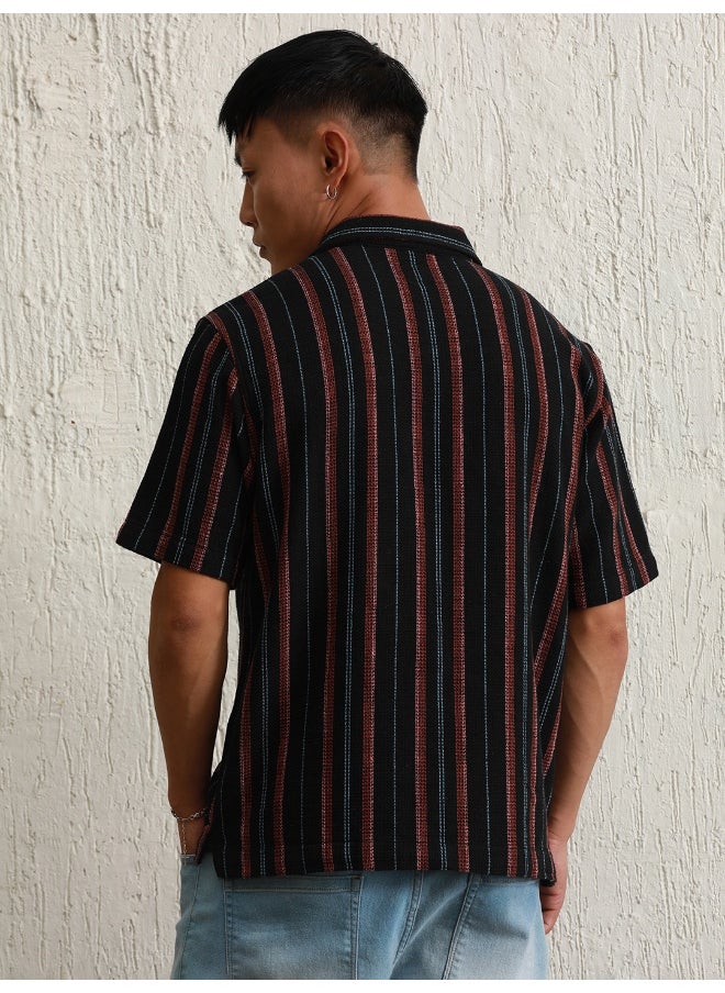 Hubberholme Men Multicolor Shirts - Oversized Fit for a Casual and Relaxed Look  - Image 5