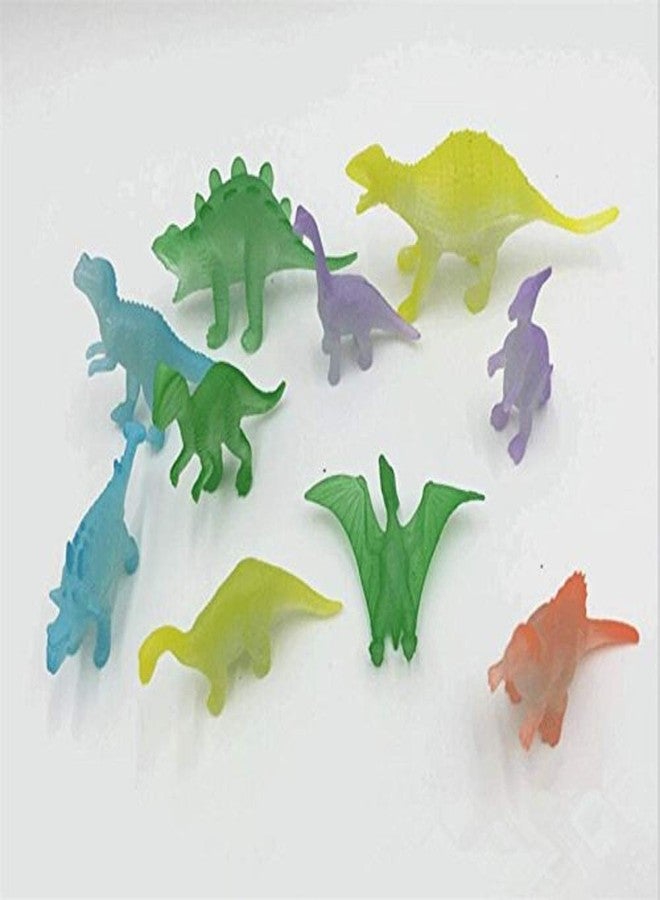 MUREN® Luminous Glow in Dark Night Light Dinosaur Mini 8 Pcs Animal Figure Gift for Kids Set-Toys & Education/Learning/Hobbies 3+ Years -Multicolor - Image 4