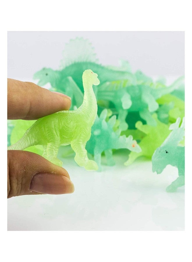 MUREN® Luminous Glow in Dark Night Light Dinosaur Mini 8 Pcs Animal Figure Gift for Kids Set-Toys & Education/Learning/Hobbies 3+ Years -Multicolor - Image 3