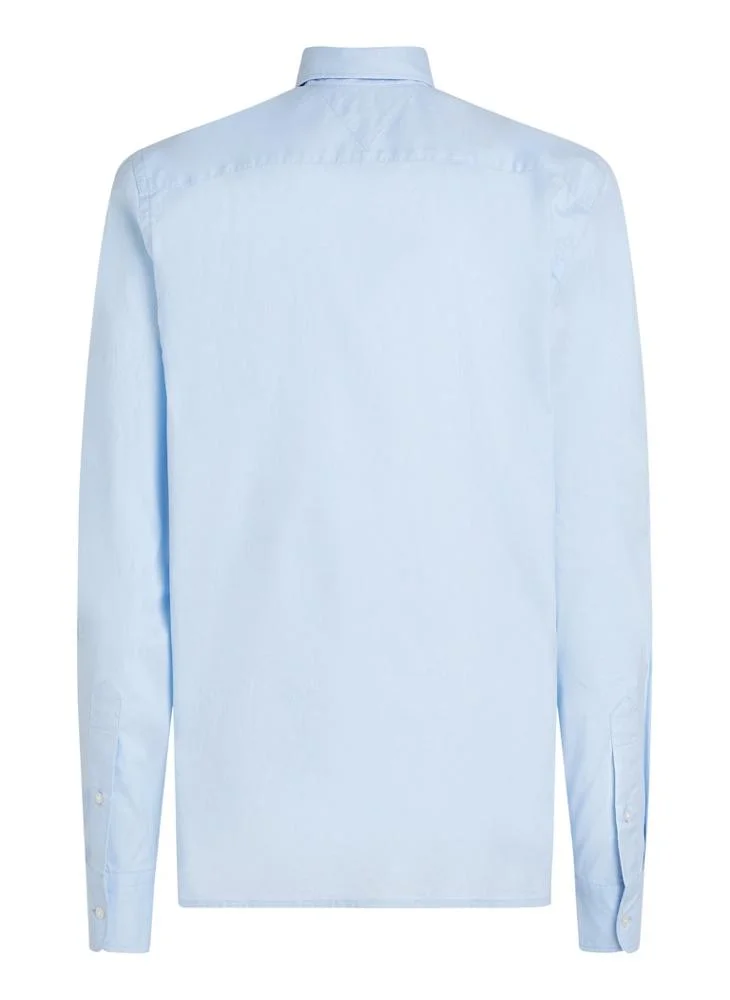 TOMMY HILFIGER Slim Flex Cotton Poplin Kent Collar Shirt