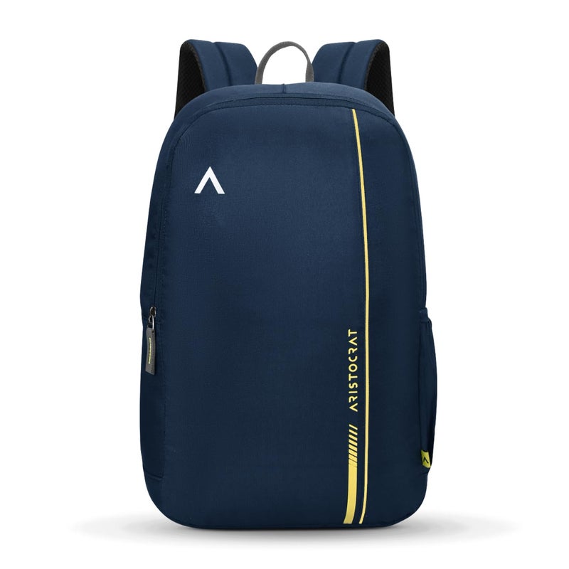 ARISTOCRAT Nova 15L Laptop Backpack for Men & Women with Bottle Pocket | Padded Shoulder Straps, Multi Compartments | Travel & College Bag | Dark Blue - Image 1