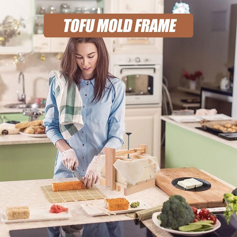 PRETYZOOM Tofu Press Mold 6.69X6.69X3.74In Household Tofu Maker and Cheese Making Supplies for Diy Homemade Soybean Curd and Cheese - Image 3