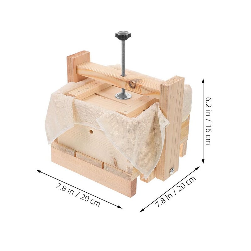 PRETYZOOM Tofu Press Mold 6.69X6.69X3.74In Household Tofu Maker and Cheese Making Supplies for Diy Homemade Soybean Curd and Cheese - Image 2